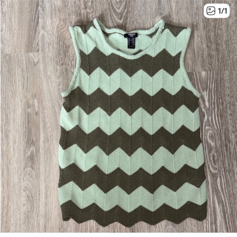 Striped chevron vest